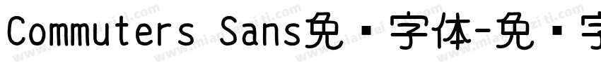 Commuters Sans免费字体字体转换